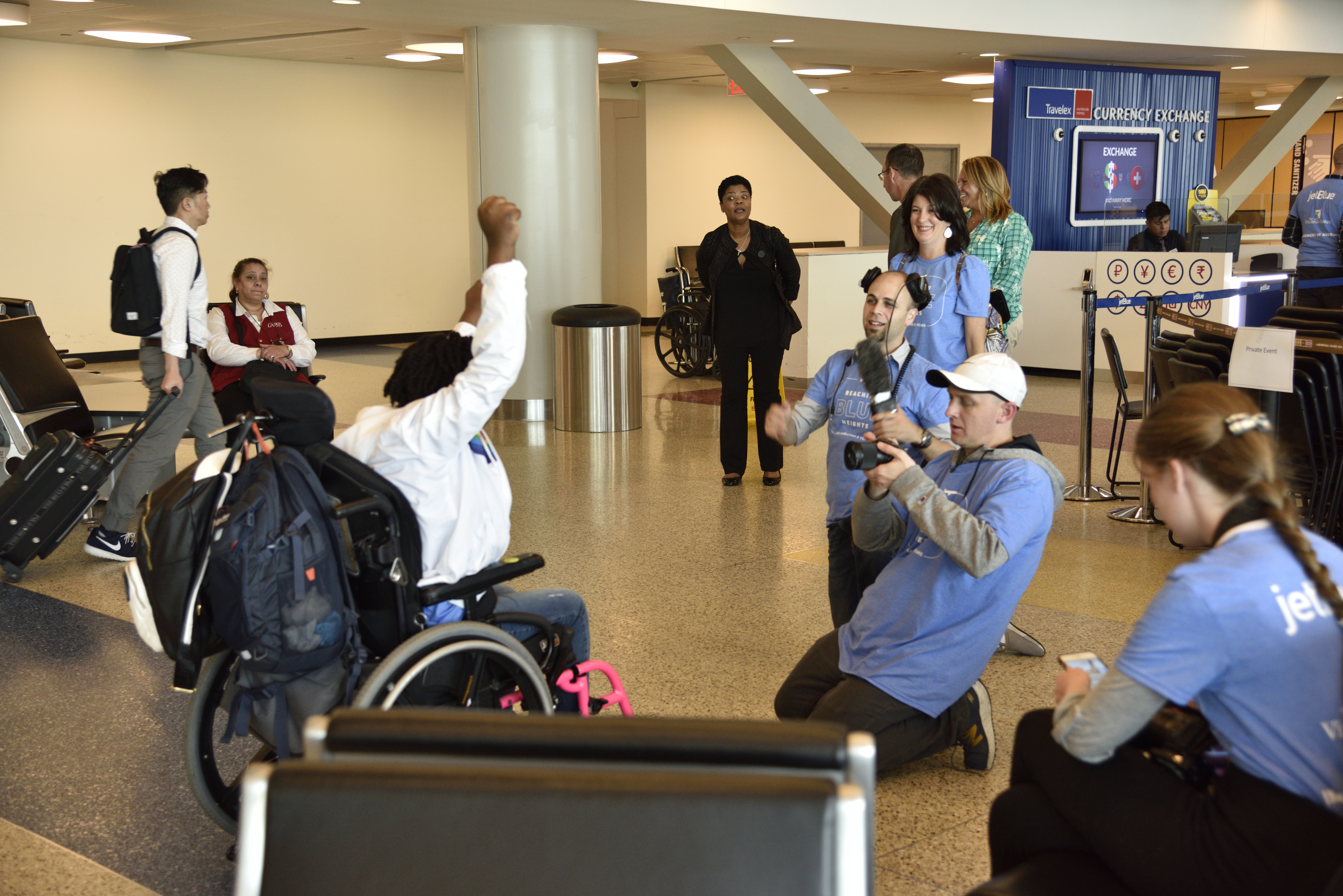 Paul Demonte in action at the John F. Kennedy Airport. 
