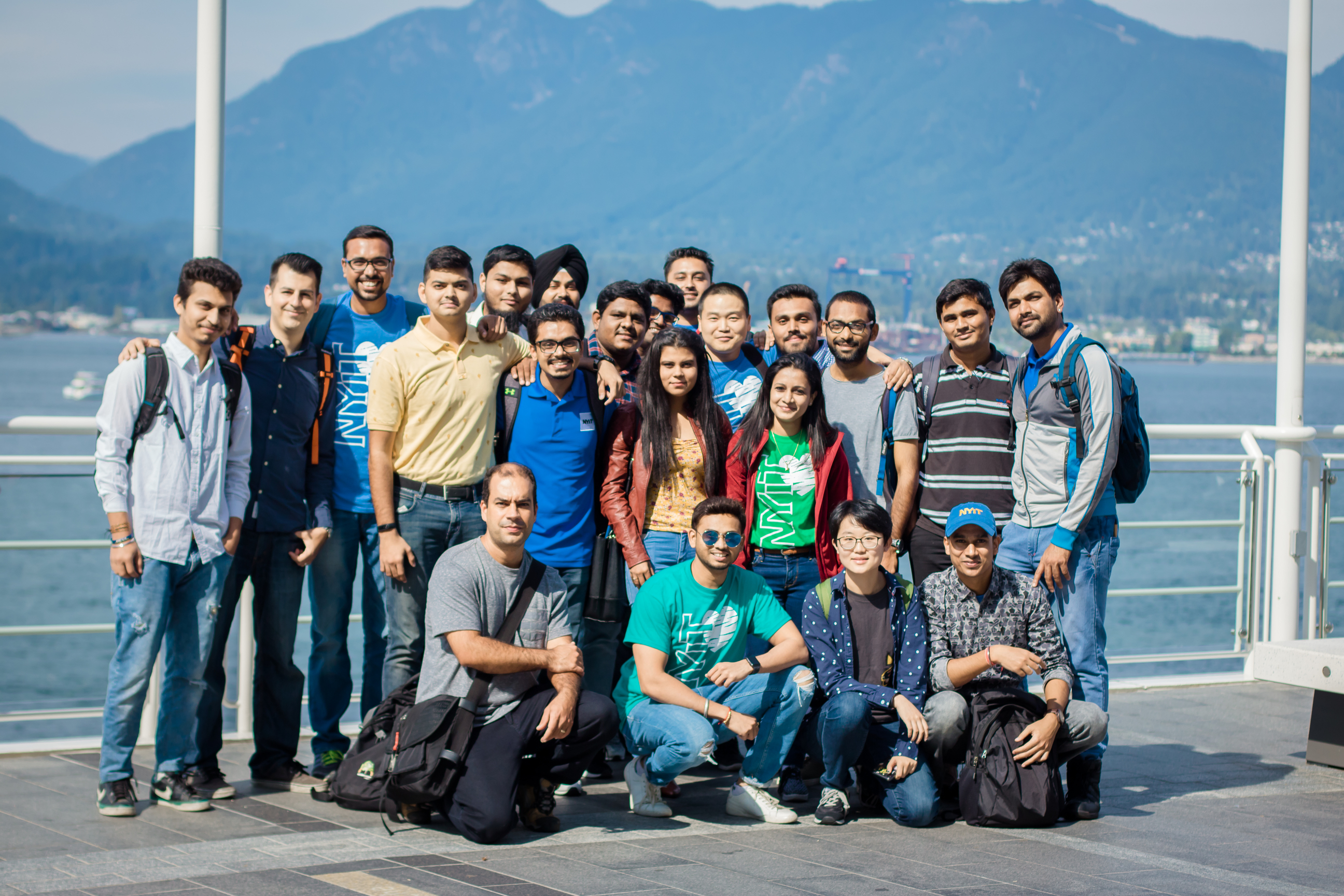 Energy Management, M.S. students outside FlyOver Canada