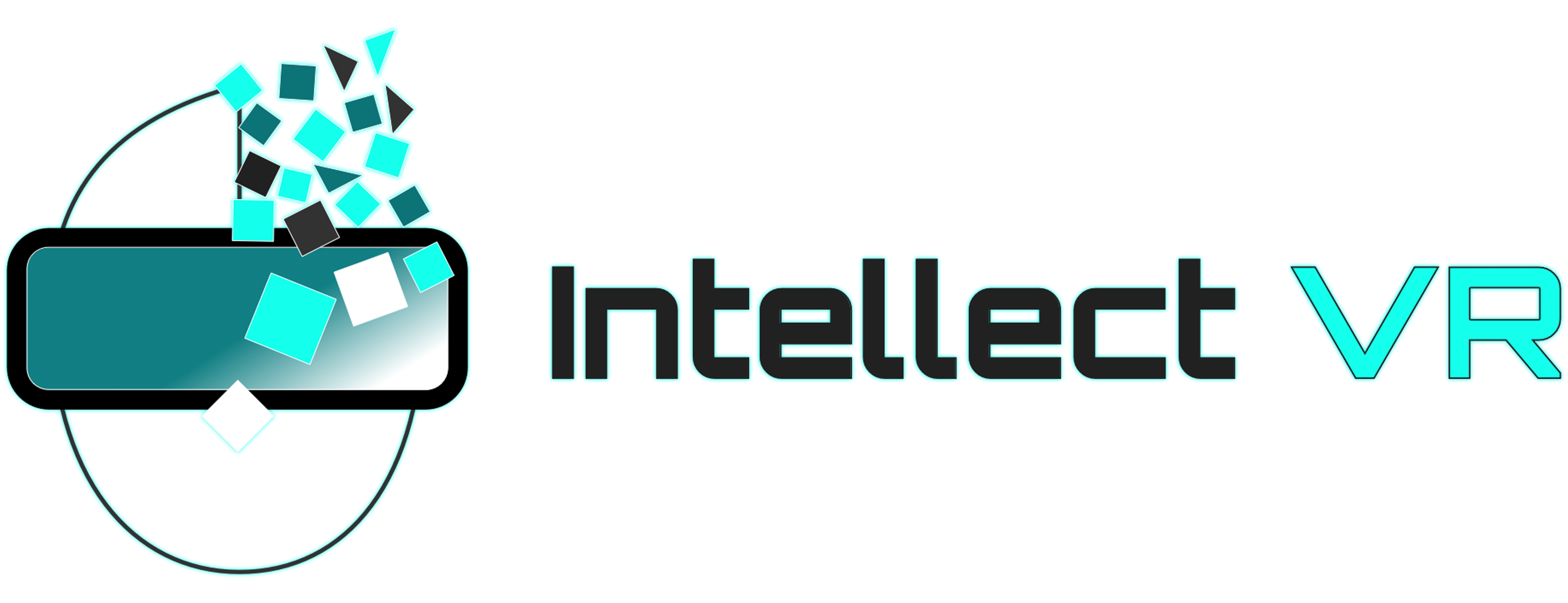 The logo used for Dominica's master's thesis - Intellect VR: Learning in VR; the VR Experience in the Classroom